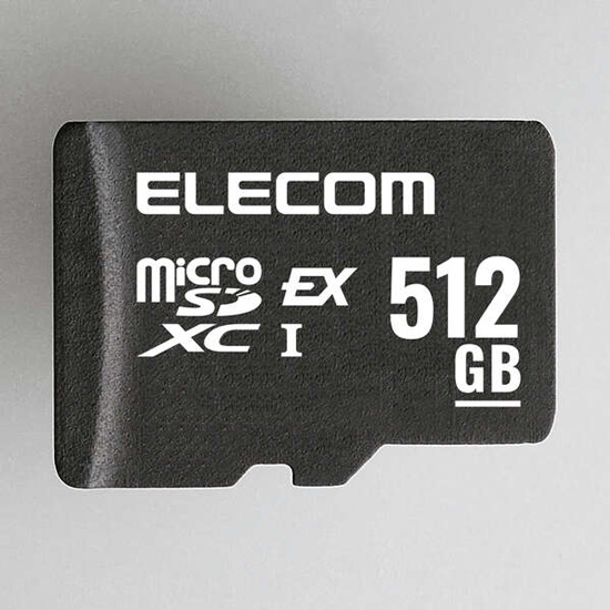 【新品】ELECOM　microSDXCメモリーカード　MF-MSE512GU13R　512GB