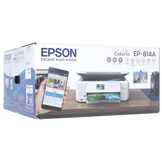 【新品】【新品訳あり(箱きず・やぶれ)】 EPSON製　A4インクジェット複合機 カラリオ　EP-814A