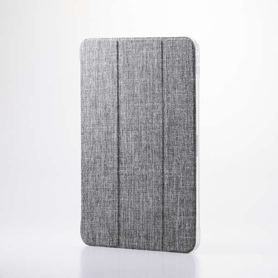 【新品】ELECOM　11インチiPad Pro(M4) フラップケース 薄型軽量 ファブリック 背面クリア　TB-A25PMWVCGY　グレー