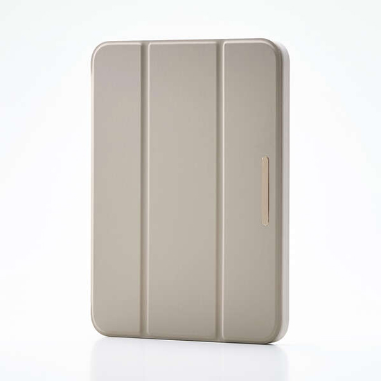 【新品】ELECOM　iPad mini(A17 Pro) フラップケース 薄型軽量　TB-A25SWVJM3GB　グレージュ