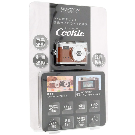 【新品】SIGHTRON■ミニデジタルトイカメラ Cookie■NOA0003■チョコ■新品未開封