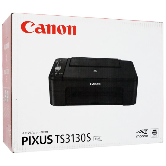 【新品】【新品(開封のみ・箱きず・やぶれ)】 Canon製　インクジェット複合機　PIXUS TS3130S　ブラック