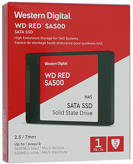 【新品】Western Digital製 SSD　WD Red SA500 NAS SATA WDS100T1R0A-EC
