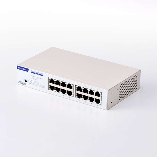 【新品】エレコム製　Giga対応16ポートスイッチ　EHC-G16MN4-HW　ホワイト