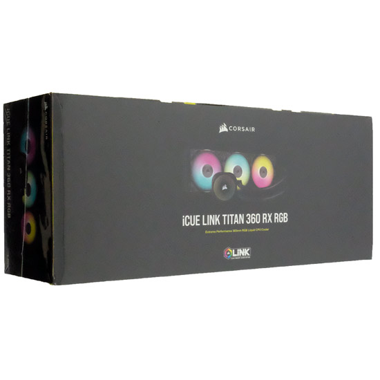 【新品】Corsair　iCUE LINK TITAN 360 RX RGB CW-9061018-WW　ブラック