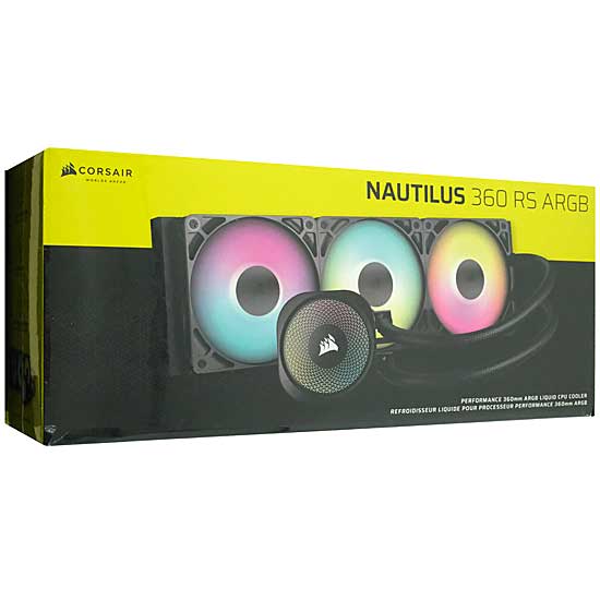 【新品】CORSAIR製　水冷CPUクーラー NAUTILUS 360 RS ARGB CW-9060093-WW　ブラック