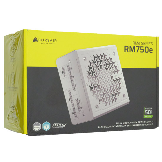 【新品】Corsair製 PC電源　RM750e White 2025 CP-9020292-JP　ホワイト