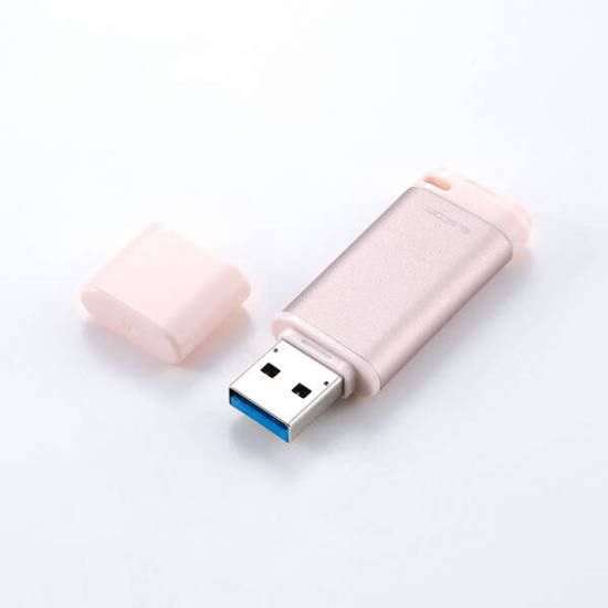 【新品】ELECOM　キャップ式 USB 5Gbps USBメモリ MF-RCU3064GPK　64GB ピンク