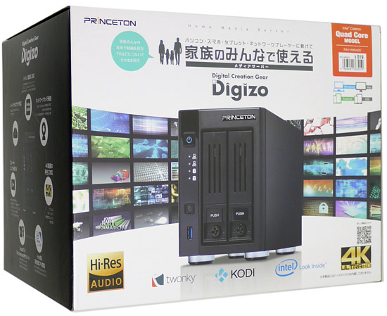 【新品】【新品訳あり(箱きず・やぶれ)】 プリンストン　デジ像 ホームメディアサーバー NASキット　PAV-HMS420