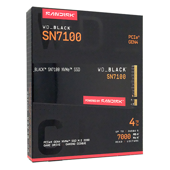 【新品】Western Digital製　WD Black SN7100 NVMe SSD　WDS400T4X0E　4TB