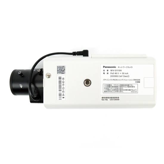 【新品】【新品(開封のみ)】 Panasonic製　屋内HDボックスネットワークカメラ　WV-S1110V