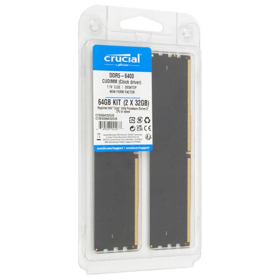 【新品】crucial　CT2K32G64C52CU5　DDR5 PC5-51200 32GB 2枚組 CUDIMM