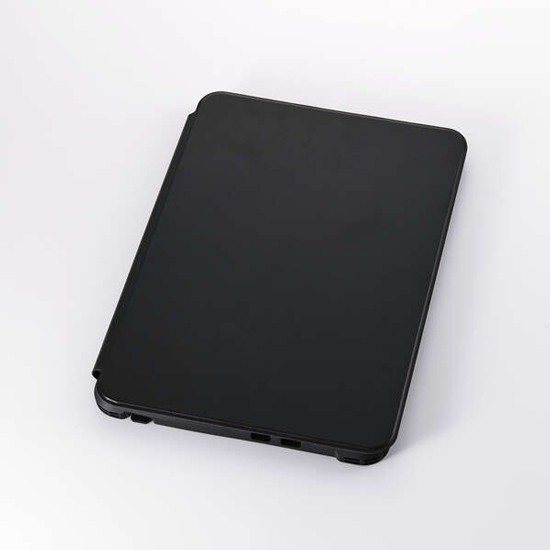 【新品】ELECOM　ハイブリッドケース フラップ付き 衝撃吸収　TB-MSP25HVCKFBK　ブラック