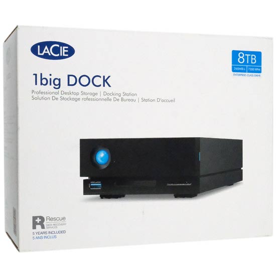 【新品】【新品訳あり(箱きず・やぶれ)】 LaCie　LaCie 1big Dock STHS8000800　8TB