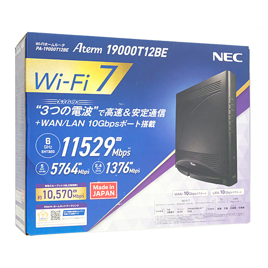 【新品】NEC製　無線LANルーター Aterm 19000T12BE　PA-19000T12BE
