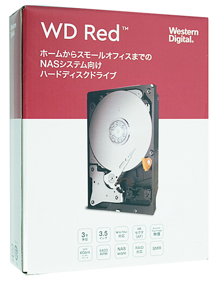 【新品】Western Digital製HDD　WD40EFAX　4TB SATA600 5400