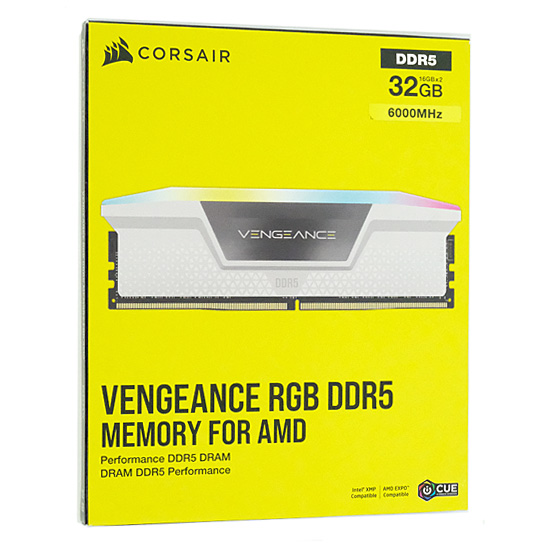 【新品】Corsair　デスクトップ用 CMH32GX5M2E6000Z36W　DDR5 PC5-48000 16GB 2枚組