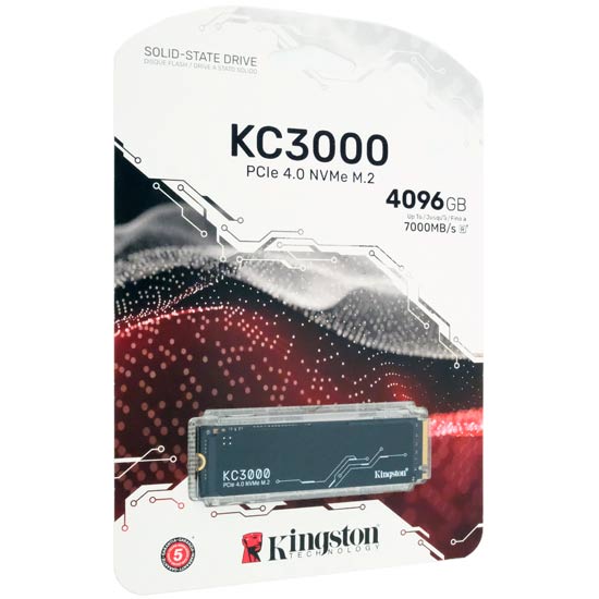 【新品】Kingston　KC3000 PCIe 4.0 NVMe M.2 SSD SKC3000D/4096G