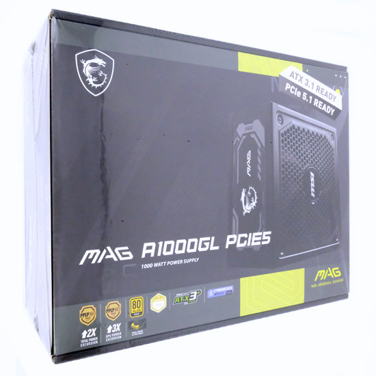 【新品】MSI　PC電源ユニット MAG A1000GL PCIE5　1000W