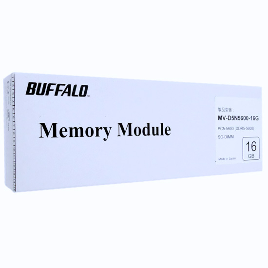 【新品】BUFFALO製　MV-D5N5600-16G　SODIMM DDR5 PC5-44800 16GB