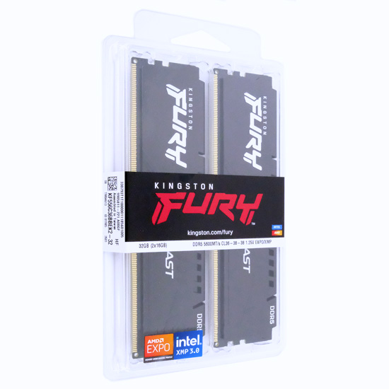 【新品】Kingston製　デスクトップ用 KF556C36BBEK2-32　DDR5 PC5-44800 16GB 2枚組