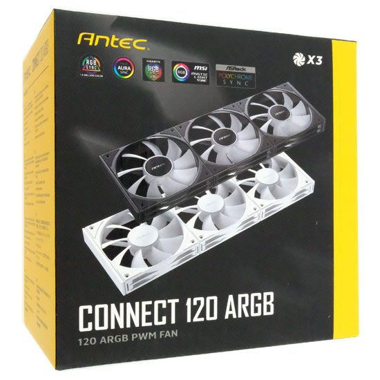 【新品】Antec製　ケースファン Connect 120 ARGB_3PK