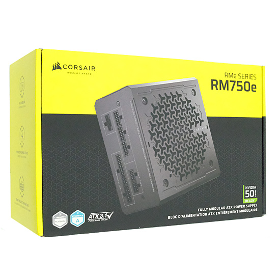 【新品】Corsair製 PC電源　RM750e 2025 CP-9020295-JP　750W　ブラック