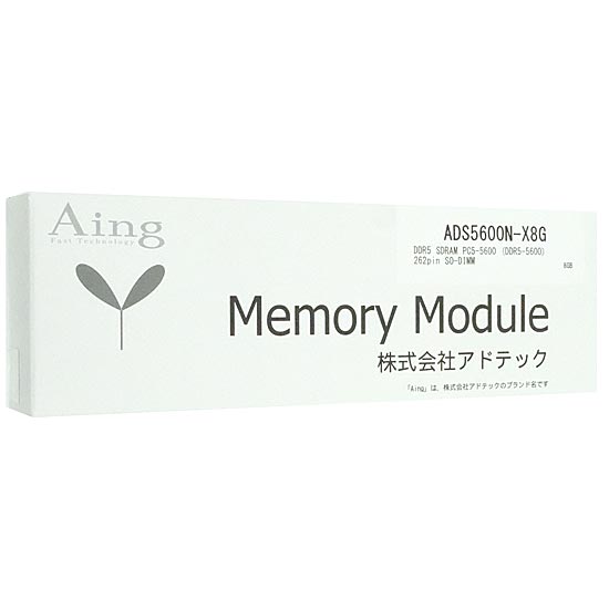 【新品】ADTEC　ノート用メモリ ADS5600N-X8G　SODIMM DDR5 PC5-44800 8GB