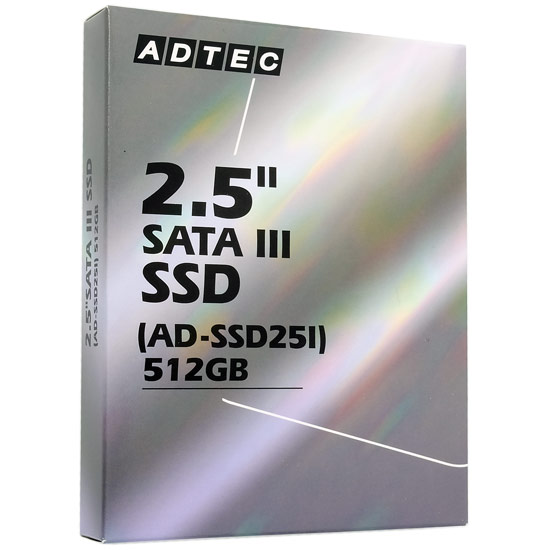 【新品】ADTEC　3D NAND SSD AD-SSD25I-512G　512GB
