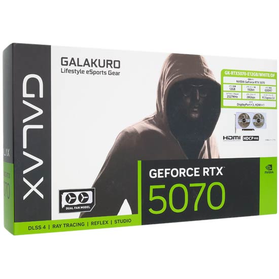 【新品】玄人志向グラボ　GK-RTX5070-E12GB/WHITE/DF　PCIExp 12GB