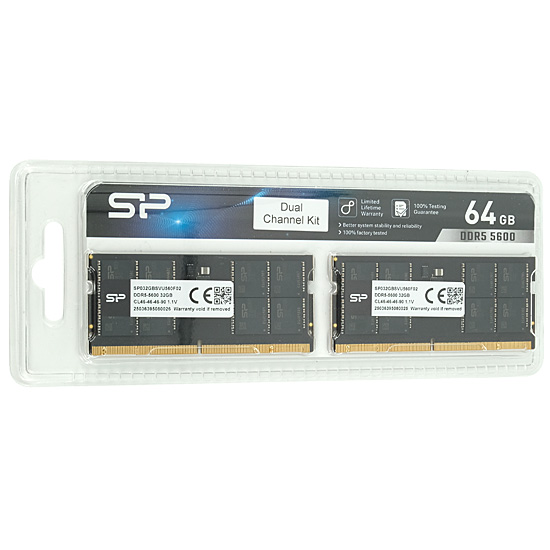 【新品】Silicon Power　SP064GBSVU560F22　SODIMM DDR5 PC5-44800 32GB 2枚組
