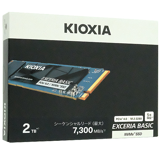 【新品】キオクシア　EXCERIA BASIC SSD-CK2.0N4B/J　2TB　ブラック