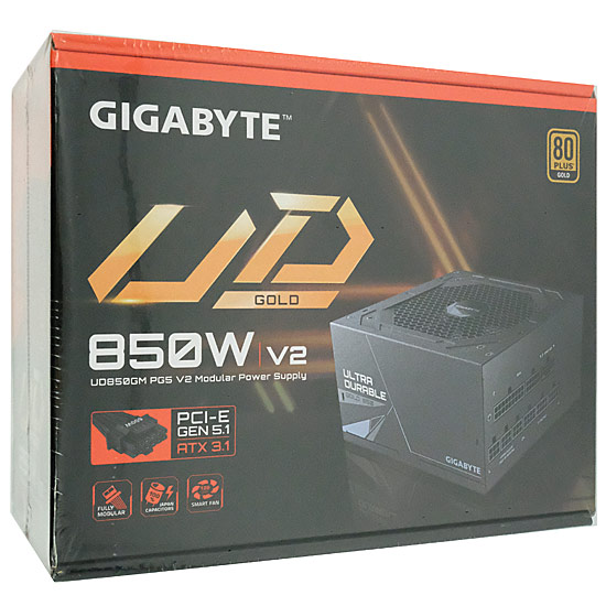【新品】GIGABYTE　電源ユニット UD850GM PG5 V2 GP-UD850GM PG5 V2　850W　黒
