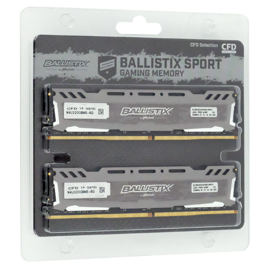 【新品】CFD　デスクトップ用 CFD Selection Gaming Sports W4U3200BMS-8G　DDR4 PC4-25600 8GB 2枚組