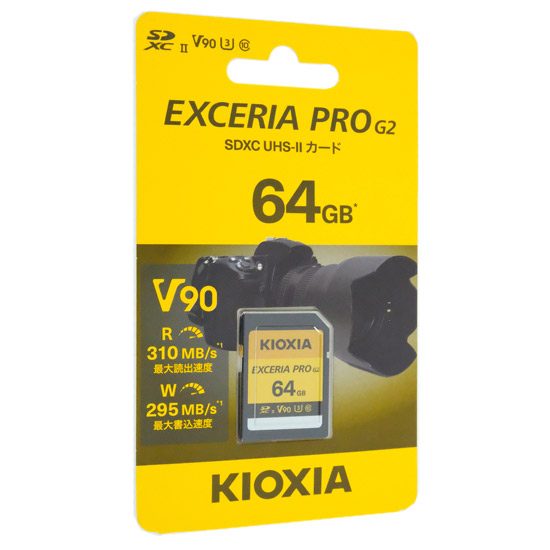 【新品】キオクシア　SDXCメモリーカード EXCERIA PRO G2　KSDXU-B064G　64GB