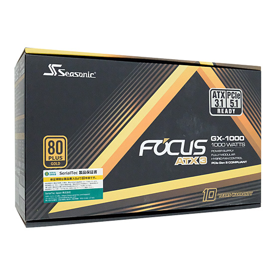【新品】Seasonic　電源ユニット FOCUS GX-1000 ATX 3 (2024)　SRP-FGX102-A5A32SF