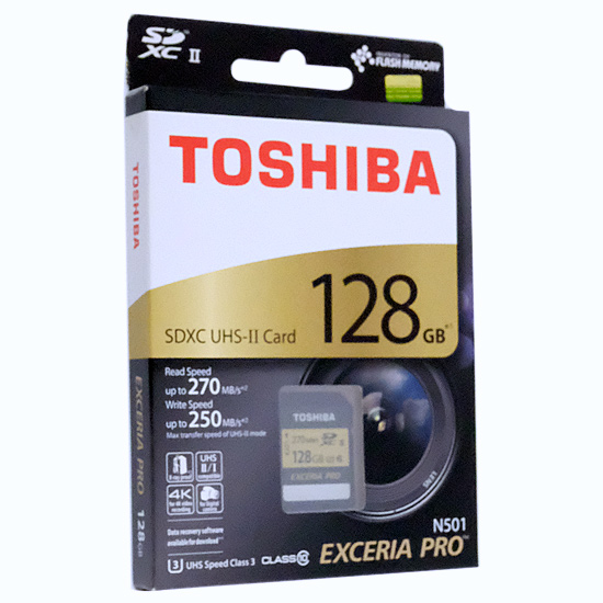 【新品】TOSHIBA製　SDXCメモリーカード EXCERIA PRO　THN-N501G1280A6　128GB