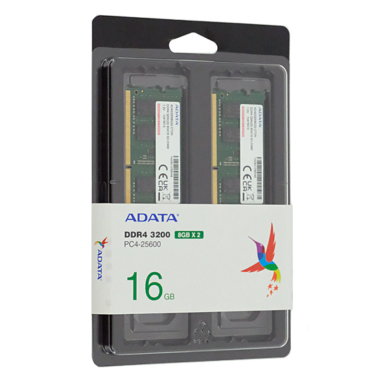 【新品】ADATA　ノート用 AD4S32008G22-DTGN　SODIMM DDR4 PC4-25600 8GB 2枚組