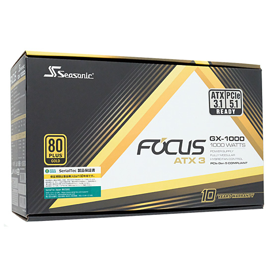 【新品】Seasonic　PC電源 FOCUS GX-1000 White ATX 3 (2024)　SRP-FGX102-A5A32SF-WH　ホワイト