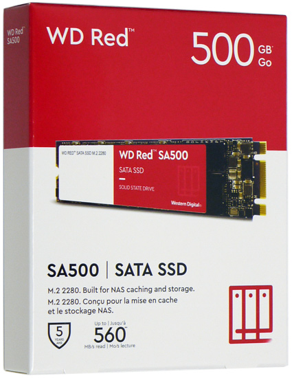 【新品】【新品(開封のみ)】 Western Digital製 SSD　WD Red SA500 NAS SATA WDS500G1R0B　500GB