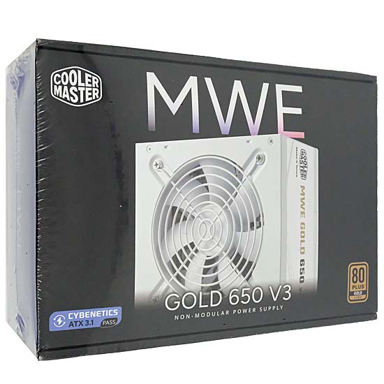 【新品】Cooler Master　MWE Gold 650 V3 ATX 3.1 White Edition Non-Modular MPE-6502-ACAAG-3GJP　ホワイト　650W