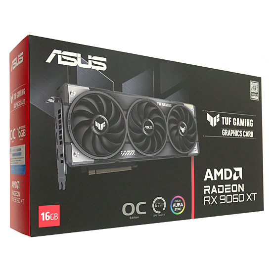 【新品】ASUS グラボ　TUF-RX9060XT-O16G-GAMING　PCIExp 16GB