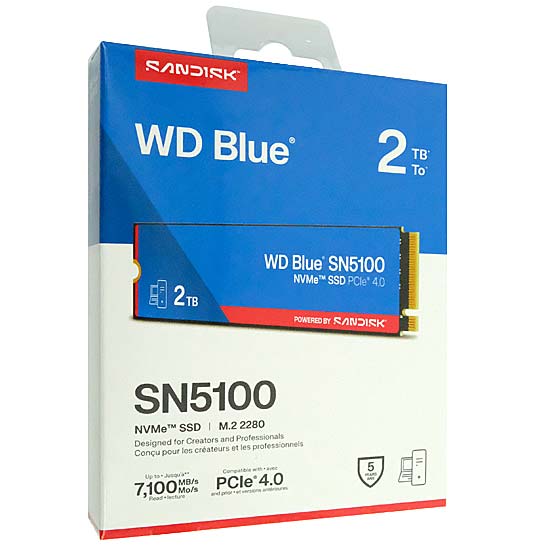 【新品】SANDISK　WD Blue SN5100 NVMe　WDS200T5B0E　2TB