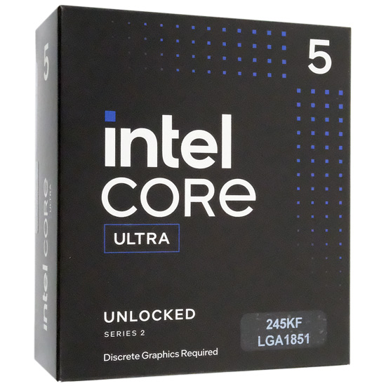 【新品】【新品(開封のみ)】 Core Ultra 5 245KF　4.2GHz LGA1851　SRQCY