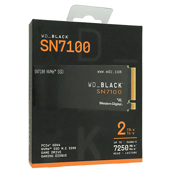 【新品】Western Digital製 SSD　WD_Black SN7100 NVMe SSD WDS200T4X0E　2TB