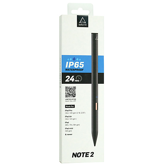 【新品】adonit　iPad用タッチペン Adonit Note2　ADN2　ブラック