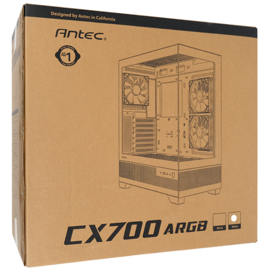 【新品】Antec　ATX対応ミドルタワーPCケース CX700 ARGB White　ホワイト