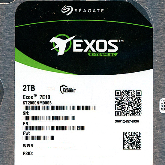 【新品】SEAGATE HDD　ST2000NM000B　2TB SATA600 7200