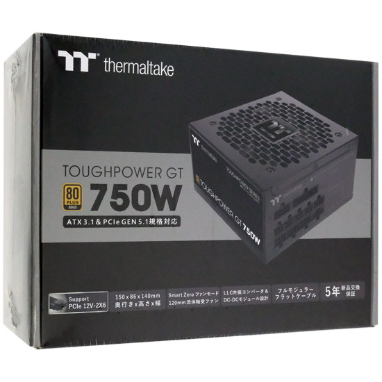 【新品】Thermaltake　TOUGHPOWER GT/0750W ATX3.1 PS-TPT-0750FNFAGJ-3　ブラック