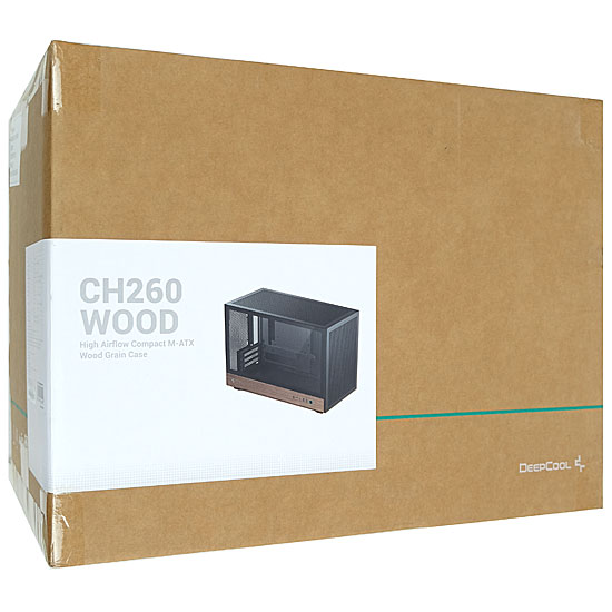 【新品】DEEPCOOL　PCケース CH260 WOOD R-CH260-BKNWM0-G-1　ブラック